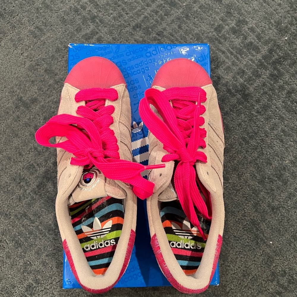 adidas Originals Limited Edition Sneakers in Pink and Beige